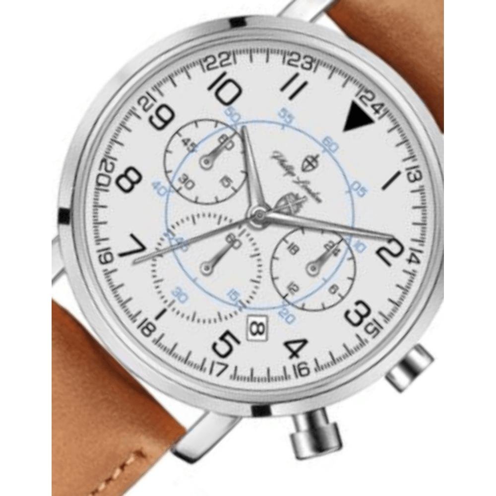 Relógio Masculino Quartz Phillip London Prata  PL80280622MBRN Prata 2