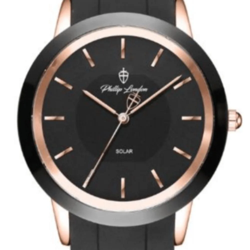 Relógio Masculino Solar Phillip London Preto PL80358119MPRN Preto 3