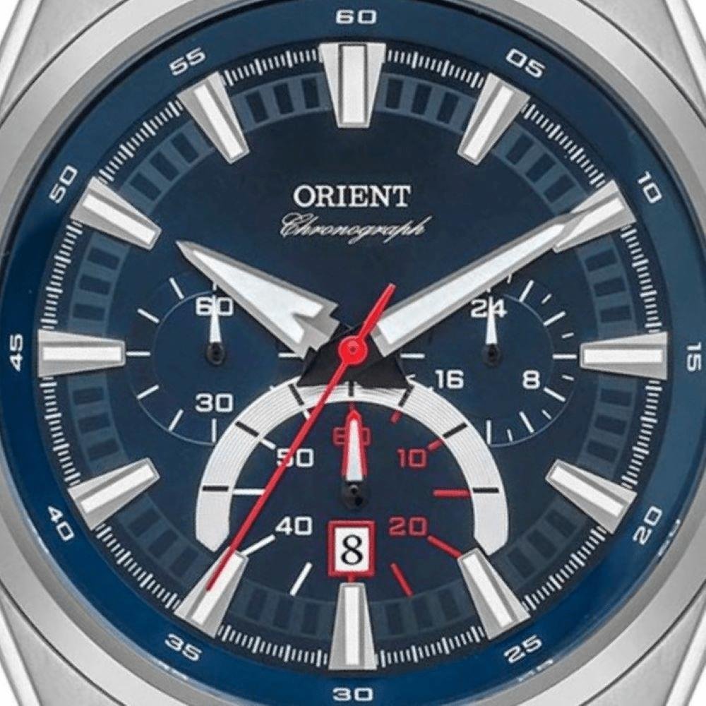 Relógio Masculino Sport Orient Cronógrafo Prata  MBSSC246 D1SX Prata 4