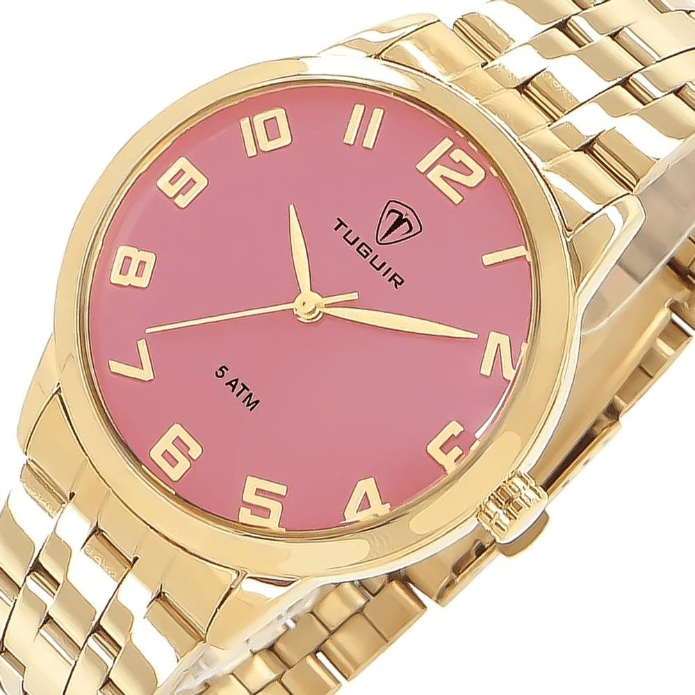 Relógio Feminino  Tuguir Dourado TG30242 Dourado 4