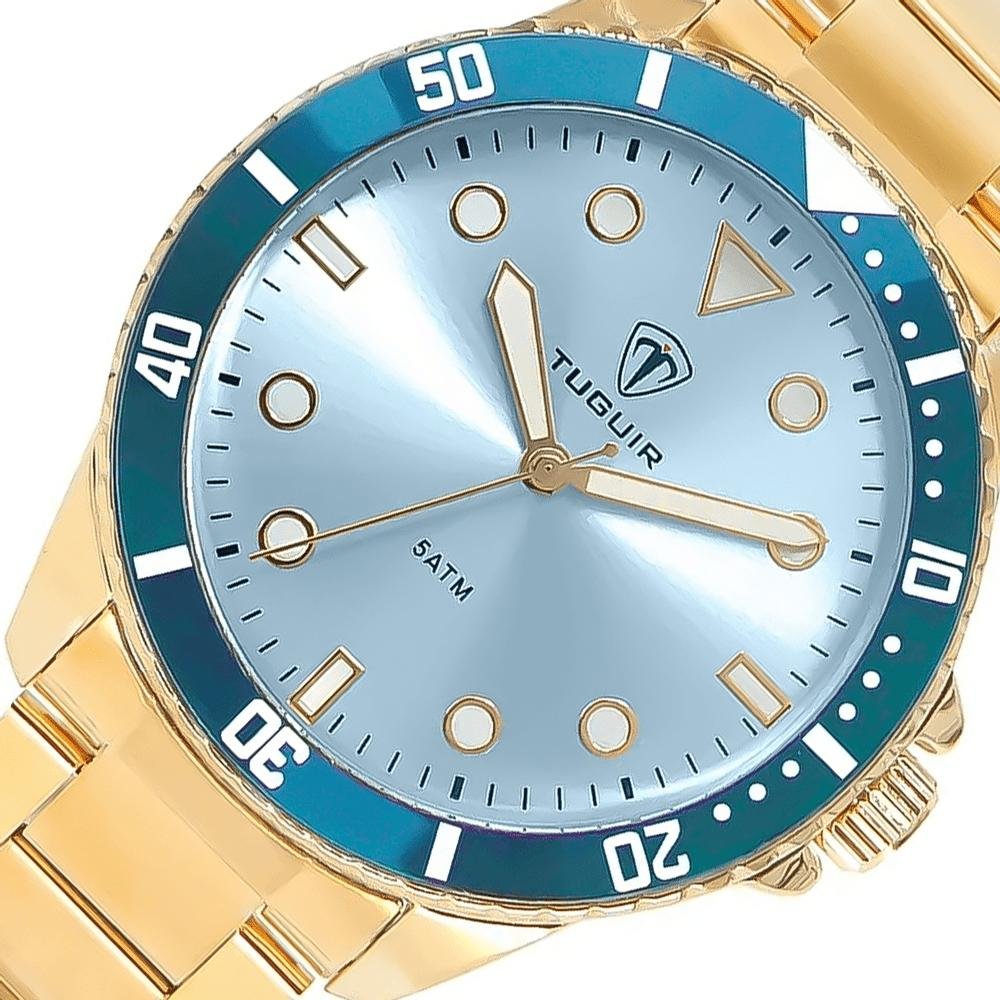 Relógio Masculino  Tuguir Dourado TG30188 Dourado 2