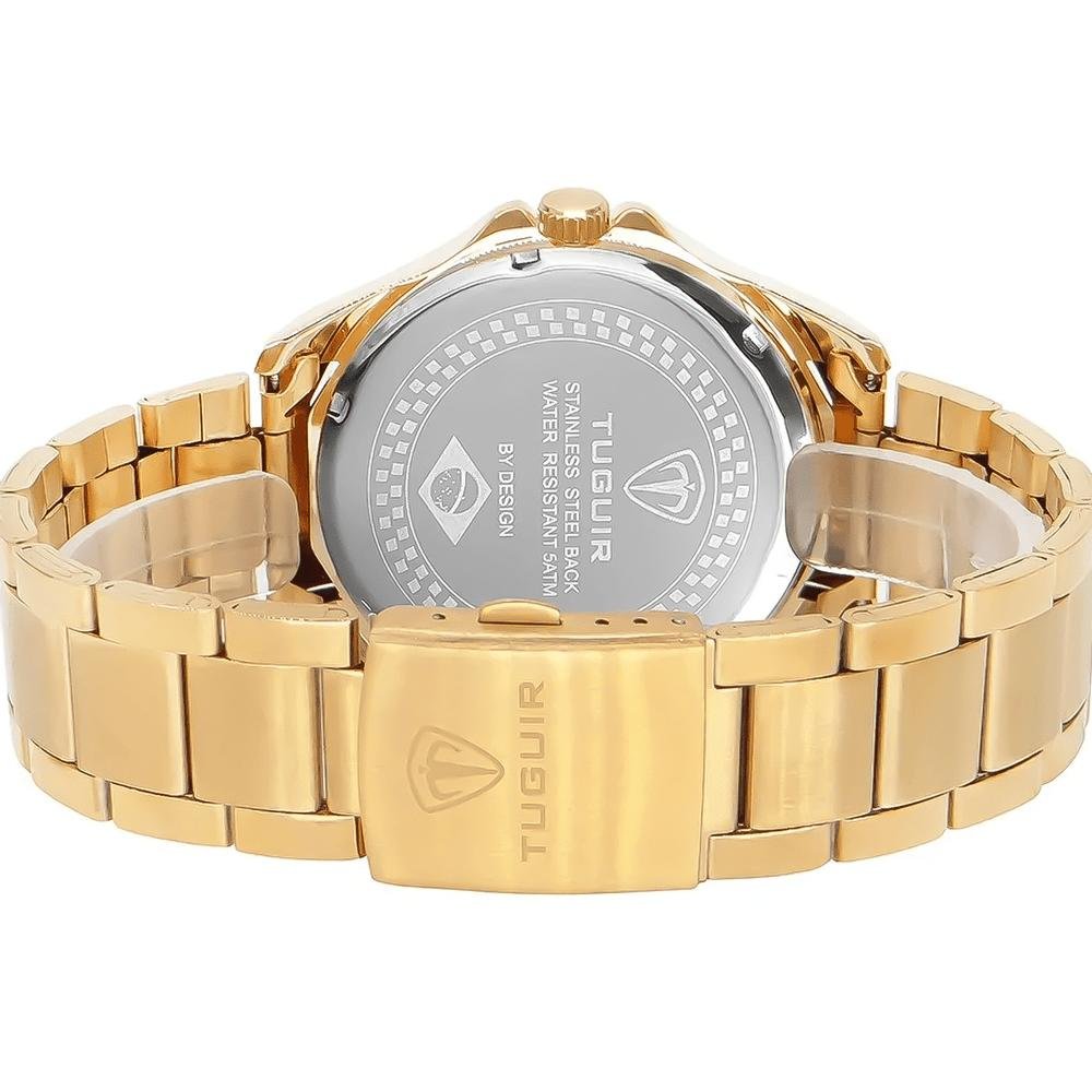 Relógio Masculino  Tuguir Dourado TG30188 Dourado 5