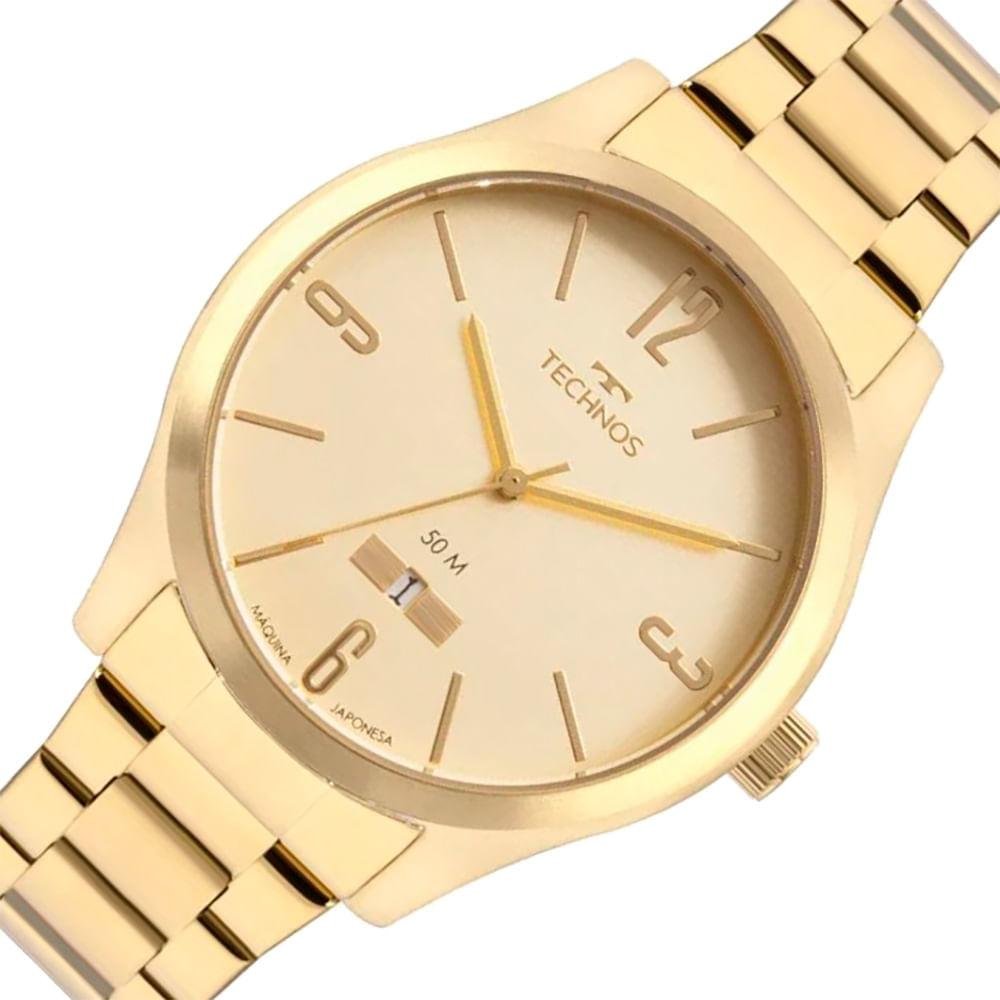 Relógio Masculino Steel Technos Dourado 2115MZJ/1X Dourado 2