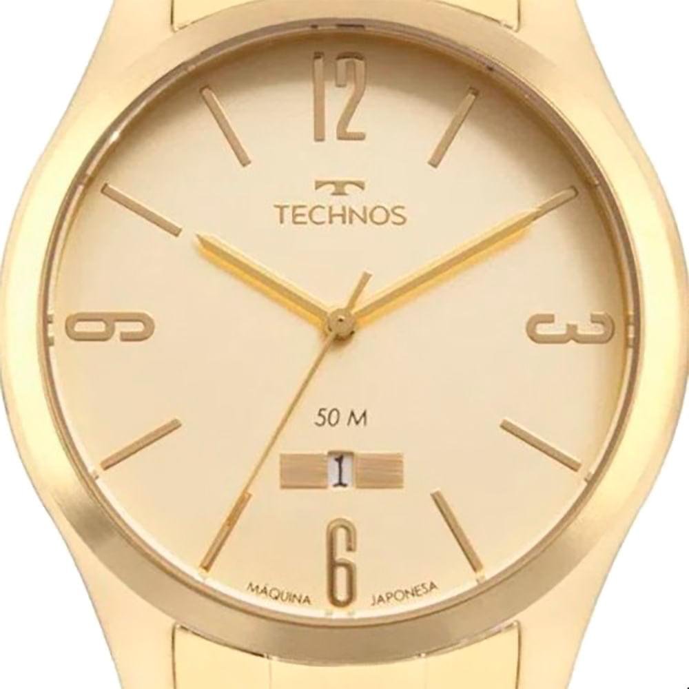 Relógio Masculino Steel Technos Dourado 2115MZJ/1X Dourado 3