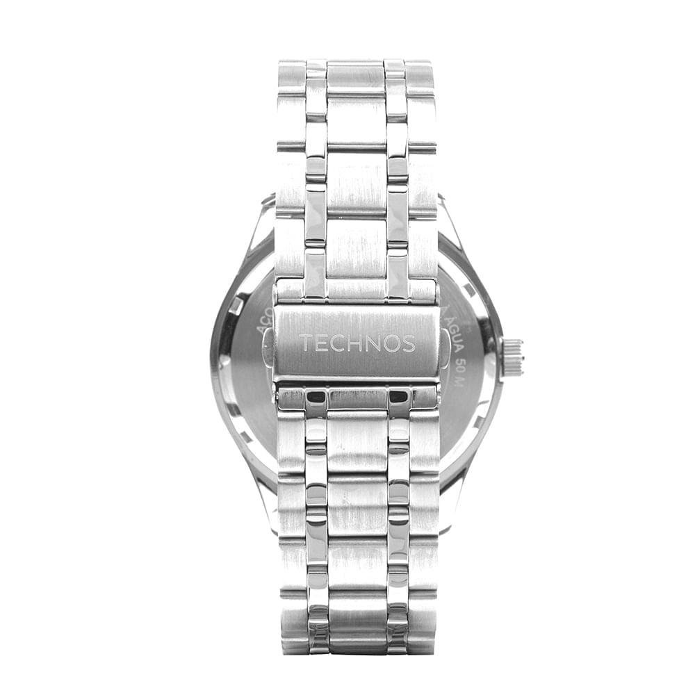 Relógio Masculino Racer Technos Prata 2115TXF/T1P - Coleção Exclusiva Preto 3