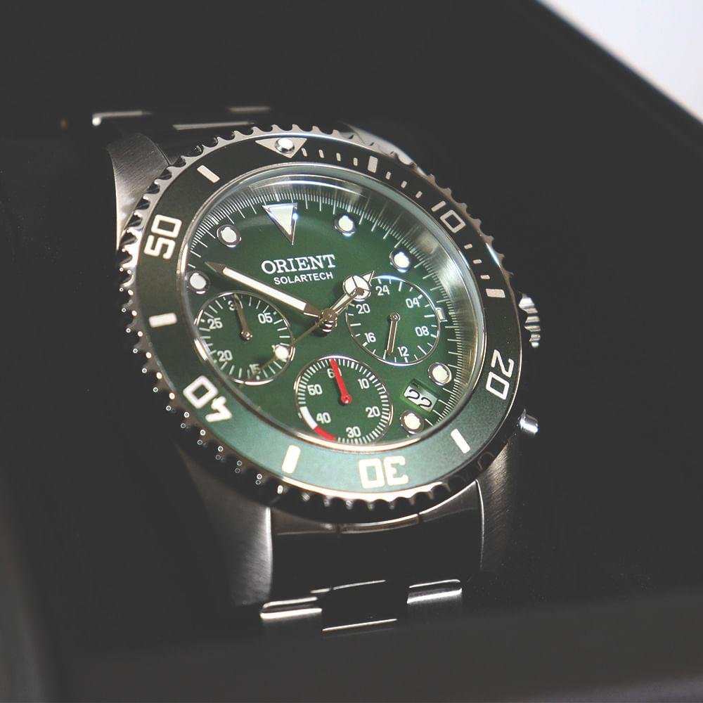 Relógio Masculino Solartech Orient MBSSC272 E1SX - Exclusivo Prata 2