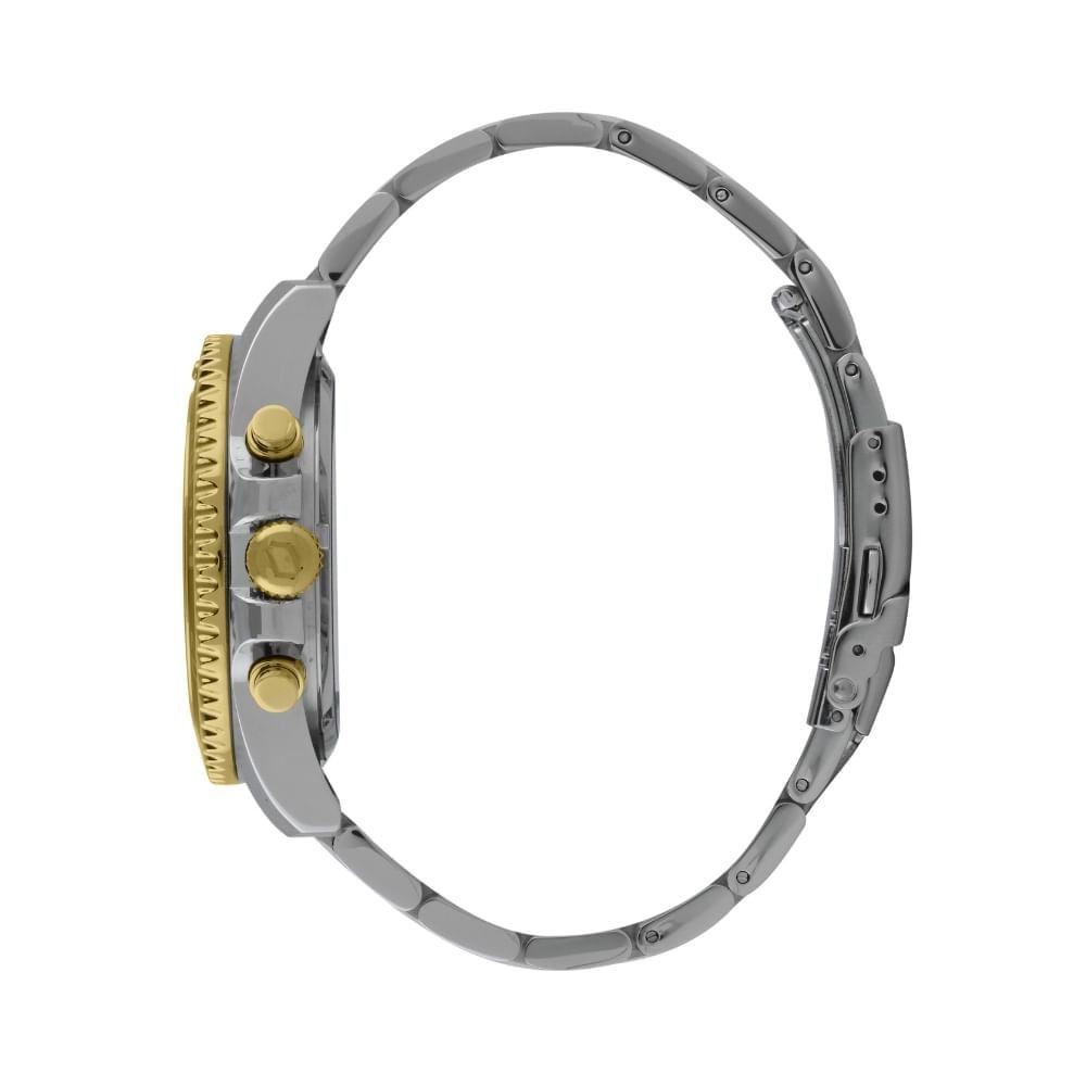 Relógio Masculino Solartech Orient MTSSC048 D1SX - Exclusivo Prata/Dourado 3