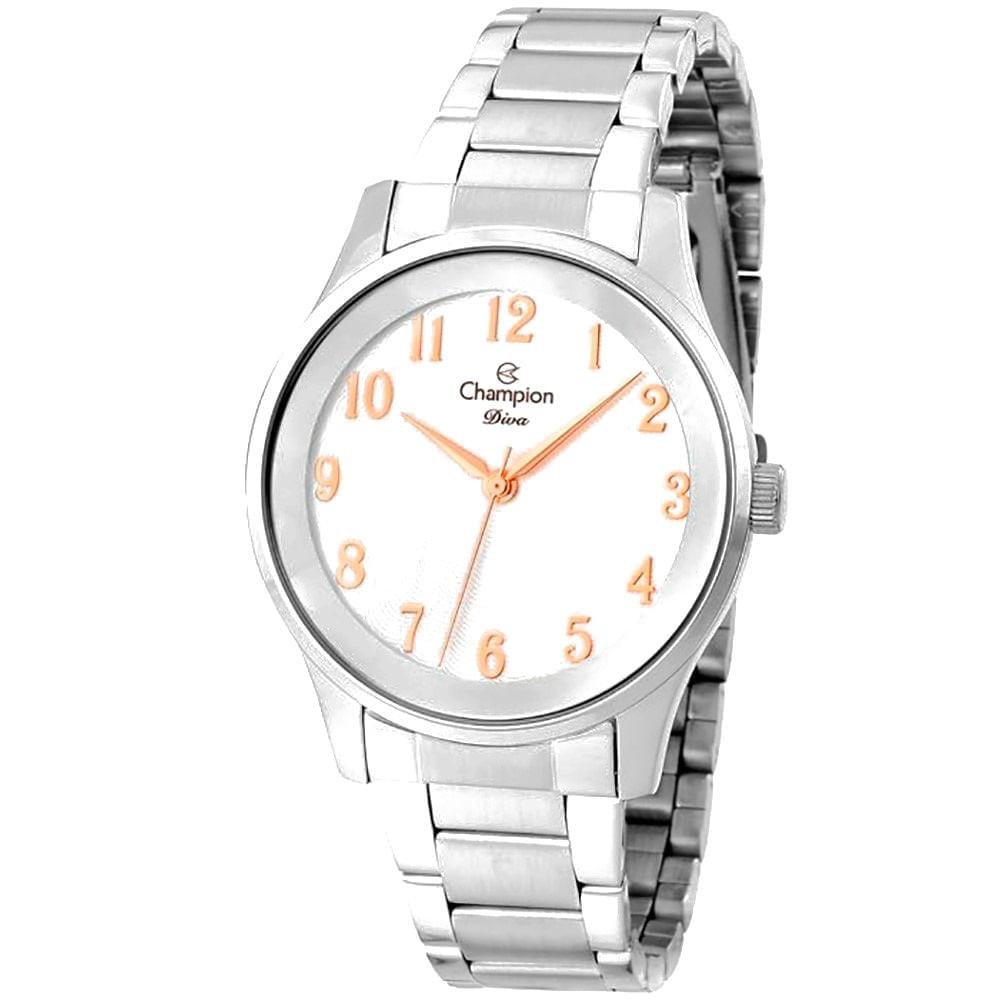 Relógio Feminino Diva Champion Prata CN25243Q