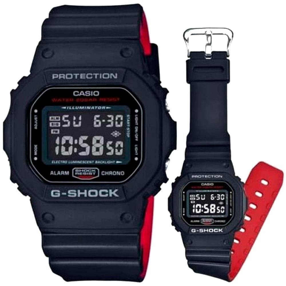 Relógio Masculino G-Shock Casio Preto DW-5600UHR-1DR Preto 2