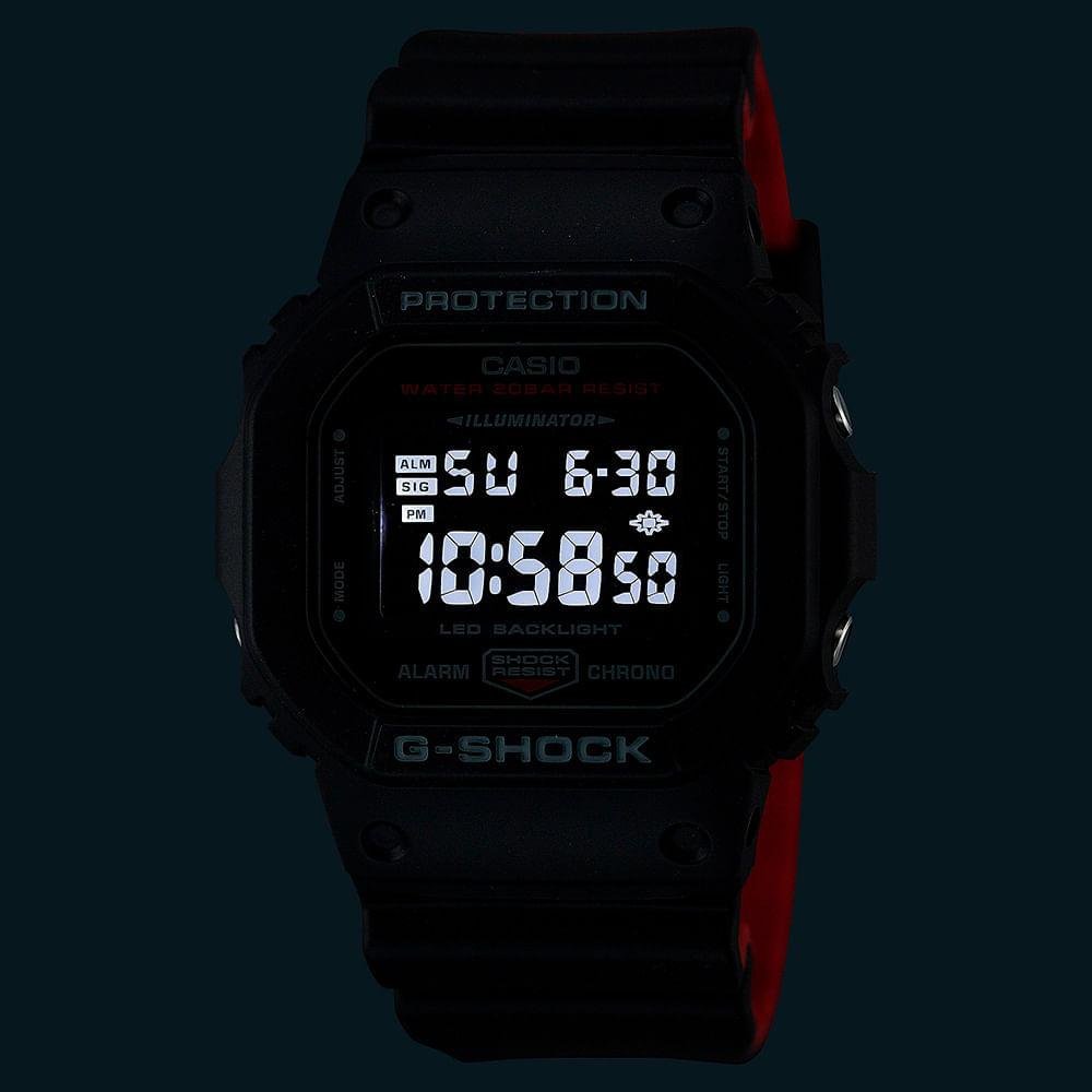 Relógio Masculino G-Shock Casio Preto DW-5600UHR-1DR Preto 5