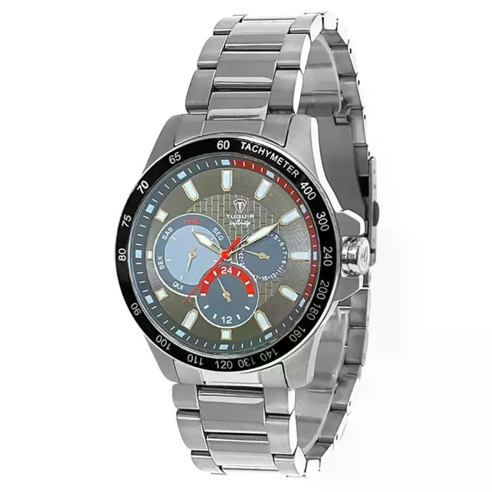 Relógio Masculino Tuguir Infinity Prata TGI37043