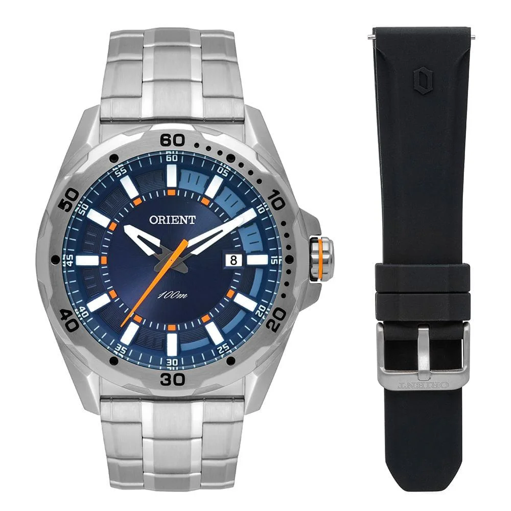 Relógio Masculino Neo Sports Orient Prata MBSS1485 D1SX  - Coleção Exclusiva Prata 2