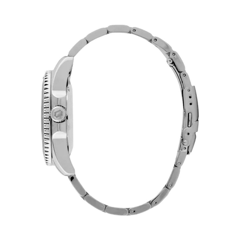 Relógio Masculino Automático Submariner Prata e Verde Orient Prata 3