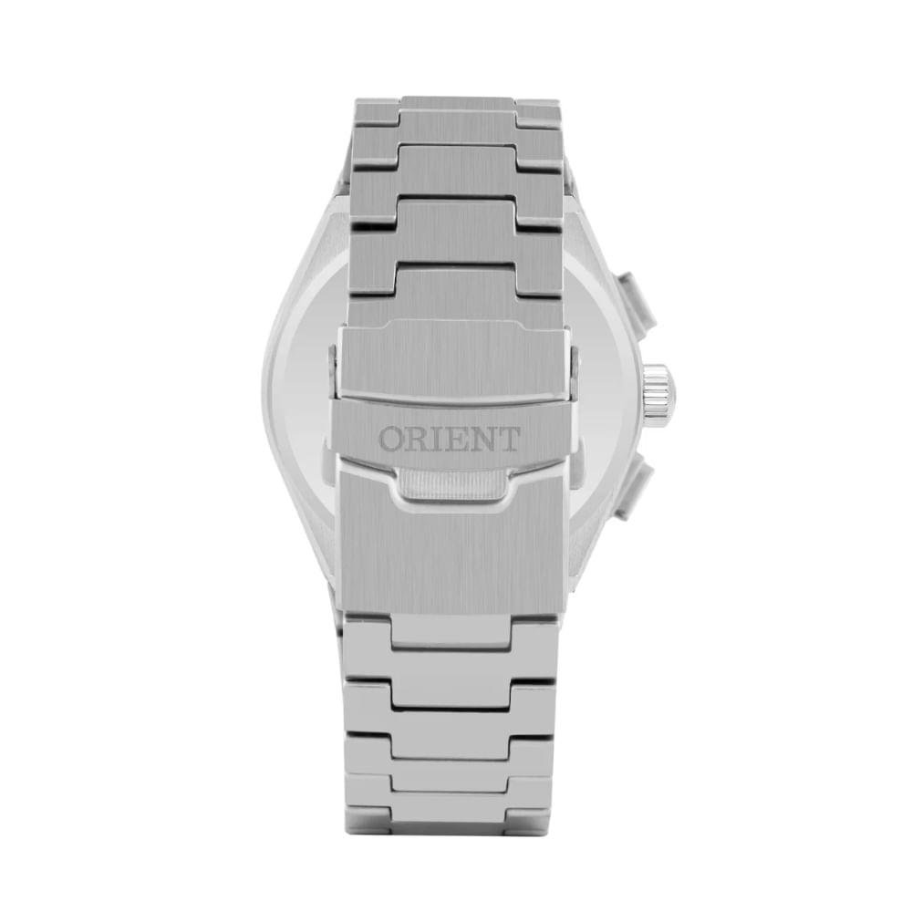 Relógio Masculino Orient Solartech Cronógrafo MBSSC274 D1SX Azul e Preto Prata 3