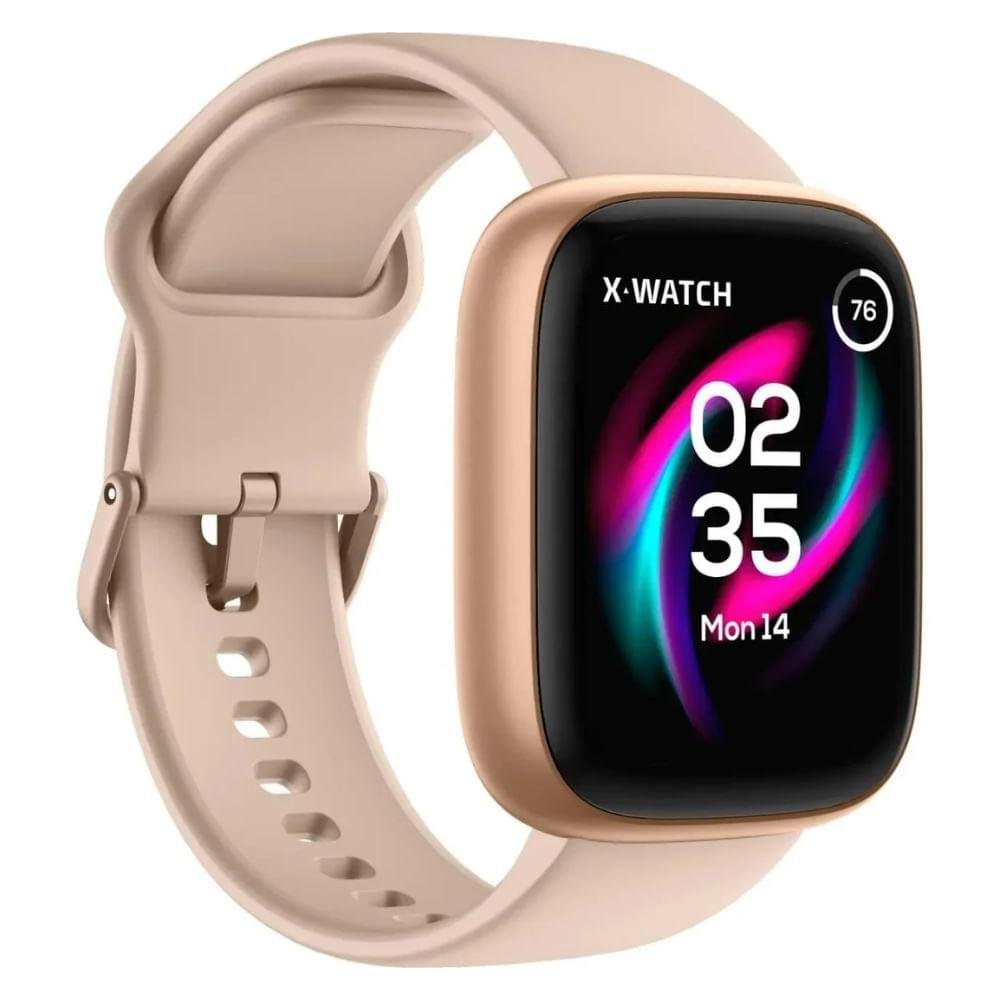 Relógio Unissex Smartwatch X Watch Dourado XSWUQPI003A Dourado 2