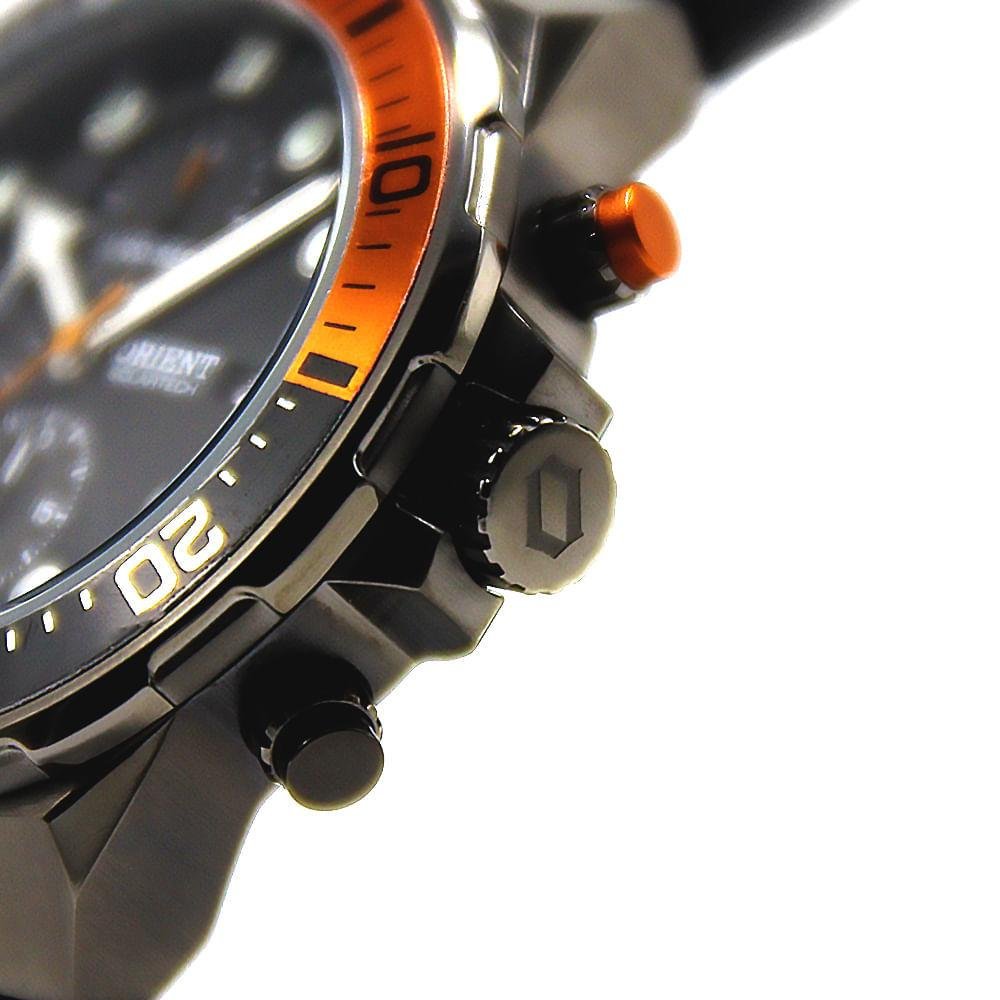 Relógio Masculino Orient Solartech Preto Bisel Bicolor MYSPC009 P2PX Exclusivo Preto 2