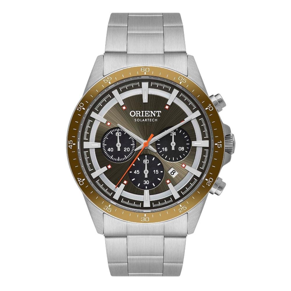 Relógio Masculino Orient Solartech Cronógrafo Taquímetro Exclusivo MBSSC293 E1SX
