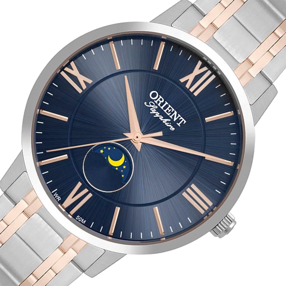 Relógio Masculino Eternal Orient Prata MTSS0006 D3SR Prata 2