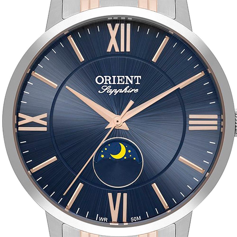 Relógio Masculino Eternal Orient Prata MTSS0006 D3SR Prata 3