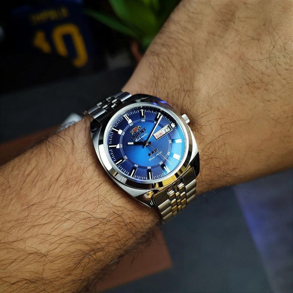 Relógio Masculino Orient Automático 3 Estrelas YN6SS005 D1SX Prata 4