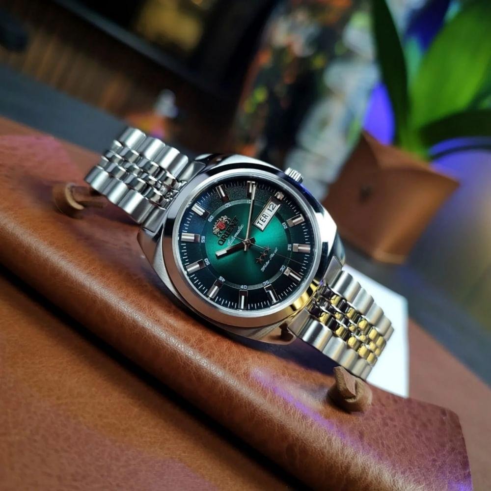 Relógio Masculino Orient Automático 3 Estrelas YN6SS005 E1SX Prata 3