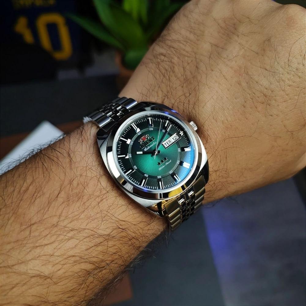Relógio Masculino Orient Automático 3 Estrelas YN6SS005 E1SX Prata 4