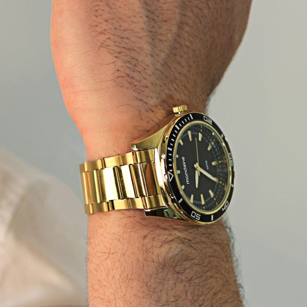 Relógio Masculino Analógico Mondaine Dourado - 53521GPMVDE3 Dourado 3