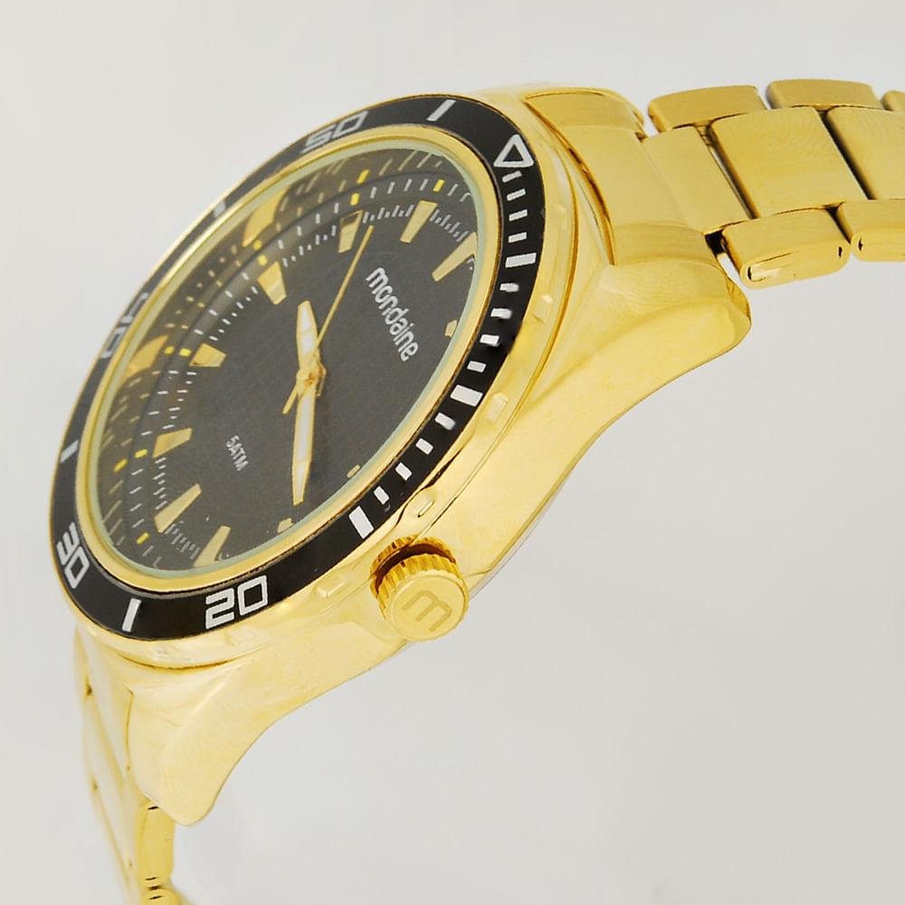 Relógio Masculino Analógico Mondaine Dourado - 53521GPMVDE3 Dourado 4
