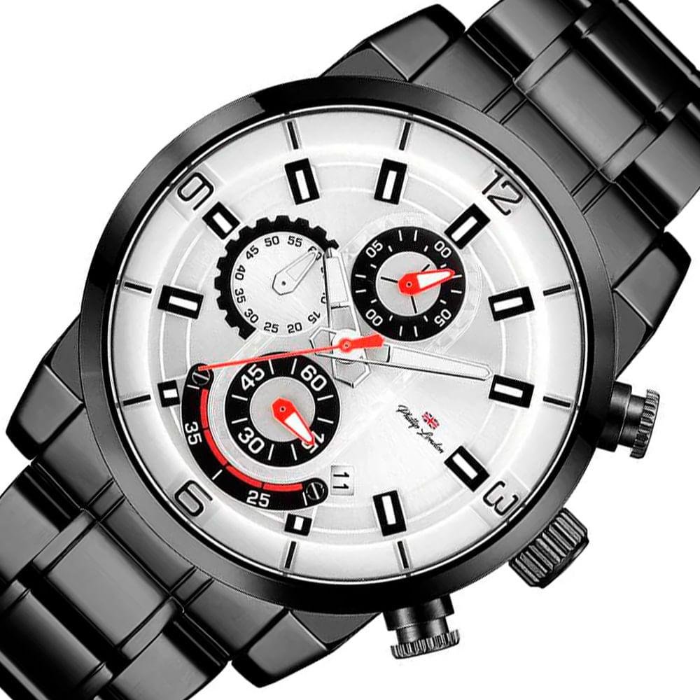 Relógio Analógico Masculino Preto Philiph London - PL80290613M SI N Preto 2