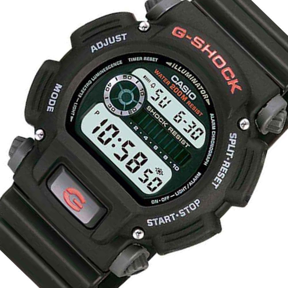 Relógio Masculino Digital Preto Casio - DW-9052-1VDR Preto 2