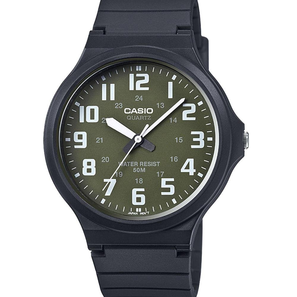 Relógio Masculino Casio Standard Preto - MW-240-3BVDF