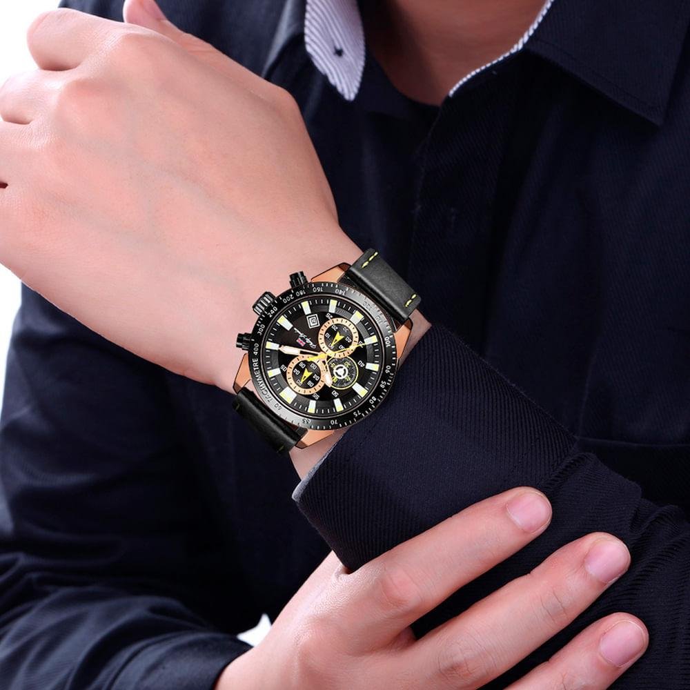 Relógio Masculino Analógico Preto Phillip London - PL80264612M PR N Preto 4