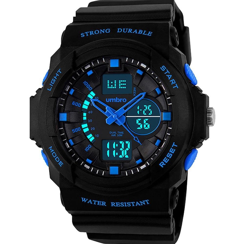 Relógio Masculino Anadigi Preto Umbro - 123-2