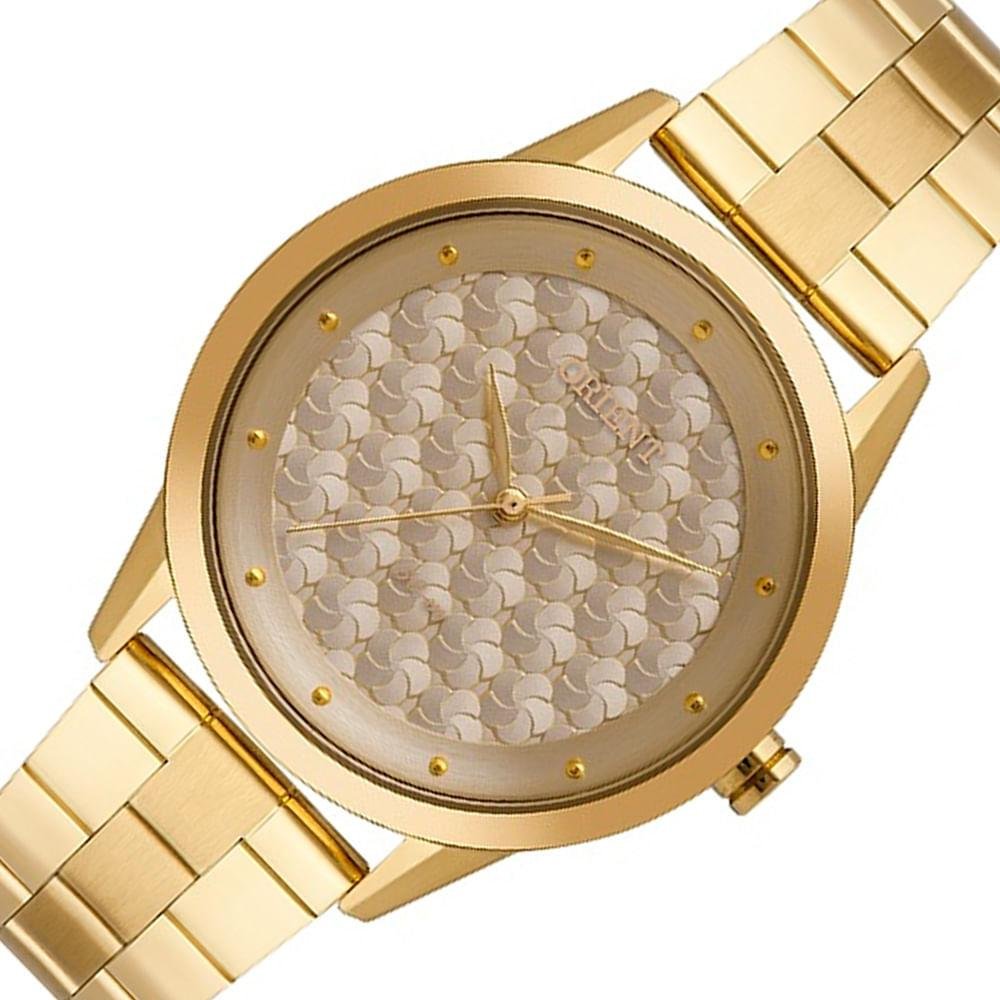 Relógio Masculino Eternal Orient Dourado FGSS0176 C1KX Dourado 2