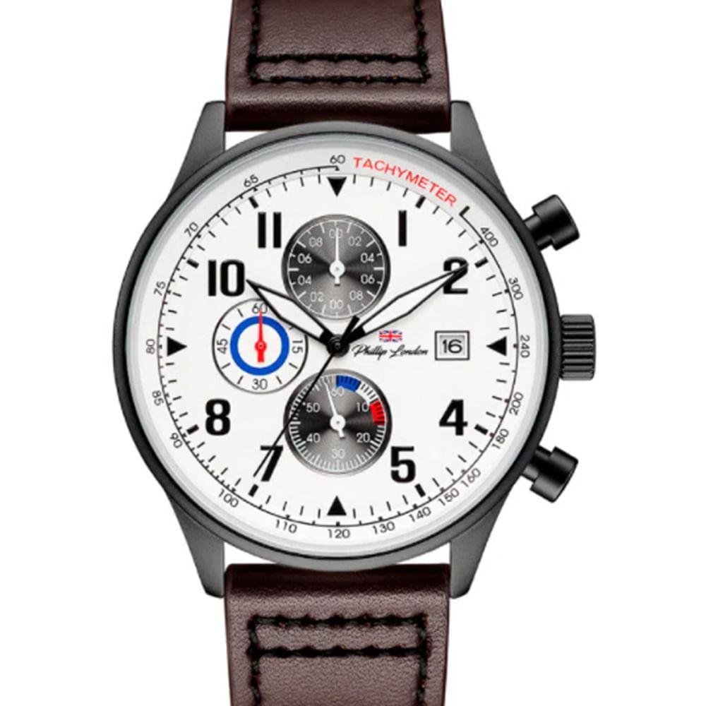 Relogio Masculino Philliph London - PL80267612MBRN