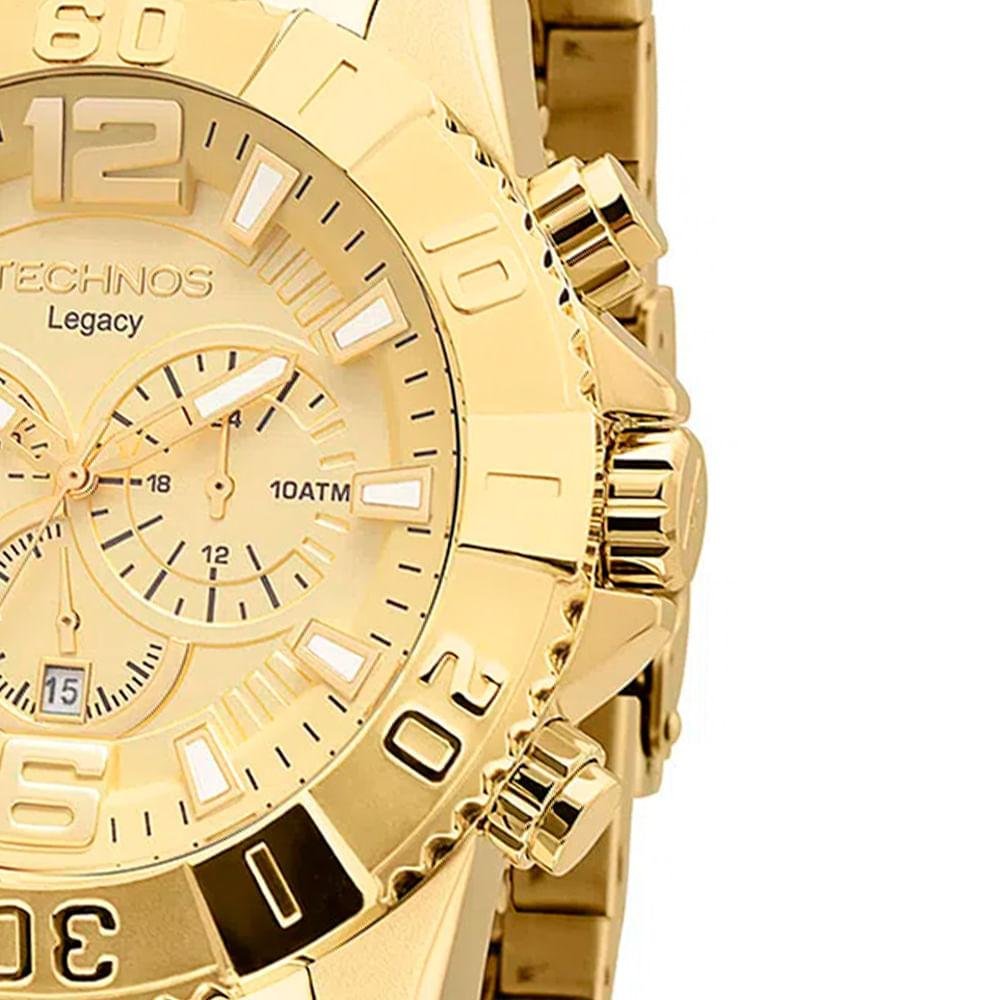 Relógio Masculino Legacy Technos Dourado  OS20IBS/4X Dourado 3
