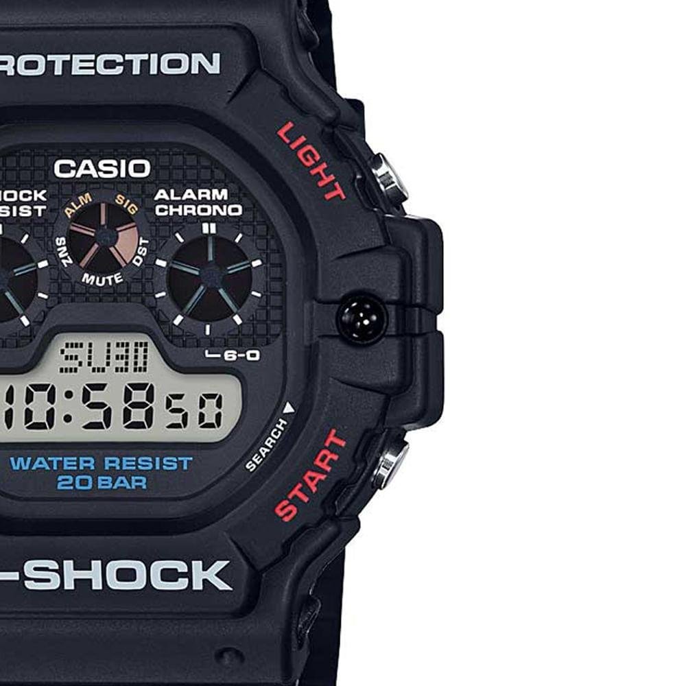 Relógio Masculino Casio G-Shock Preto - DW-5900-1DR Preto 3
