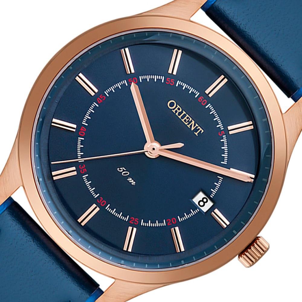 Relógio Feminino Eternal Orient Rosé  FRSC1012 D1DA Azul 2