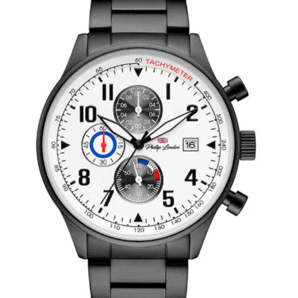 Relogio Masculino Philliph London - PL80271613MBRN