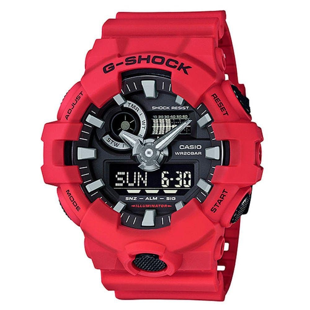 Relógio Masculino Casio G-Shock Vermelho - GA-700-4ADR Vermelho 1