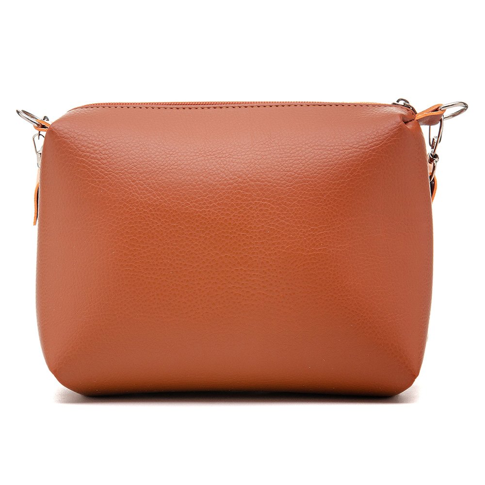 Bolsa Transversal Pequena Alice Monteiro com Alça Removivel e Fecho em Ziper Marrom 2