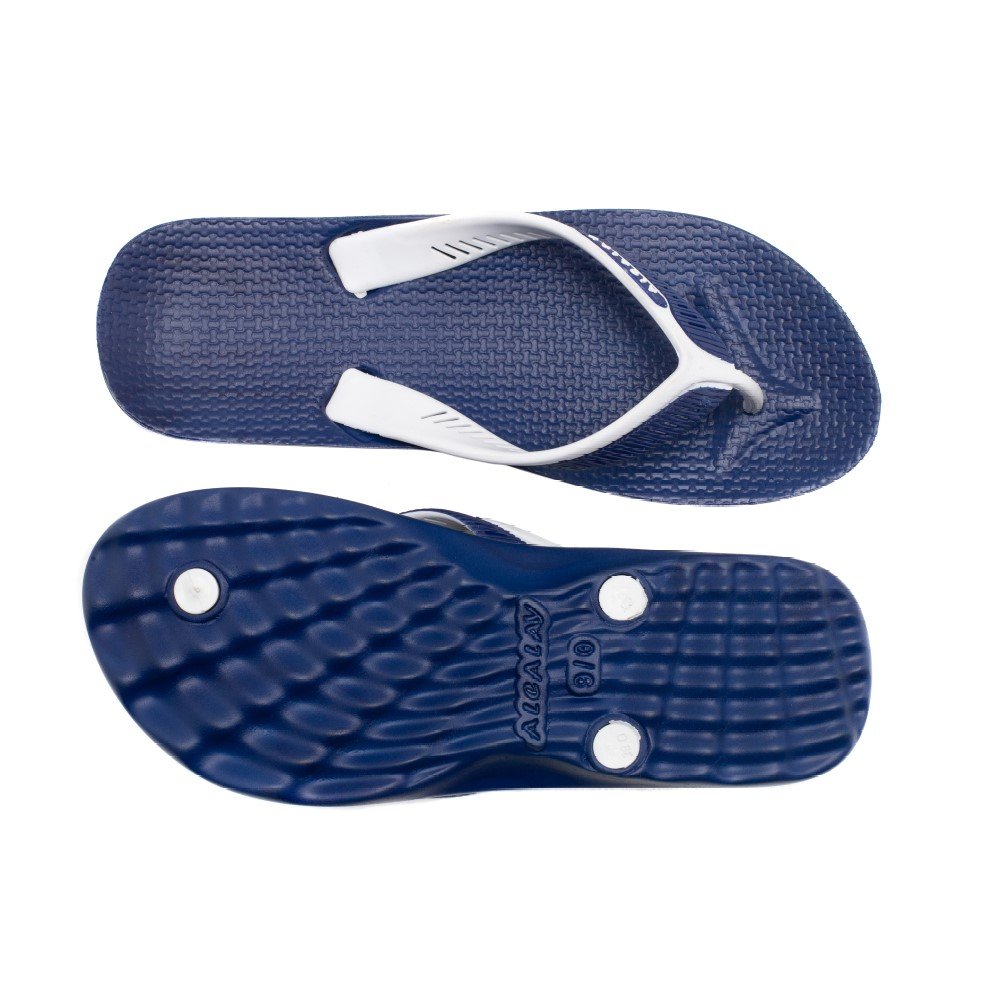 Chinelo Casual Duas Tiras Alcalay Aberto Solado Antiderrapante Leve Azul 4