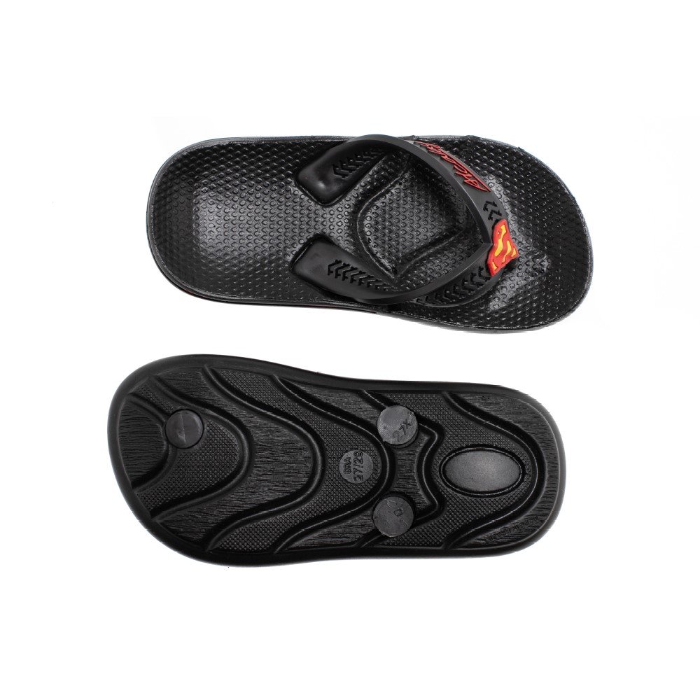 Chinelo Casual Infantil de Dedo Alcalay com Sola Borracha Leve e Confortavel Preto 4