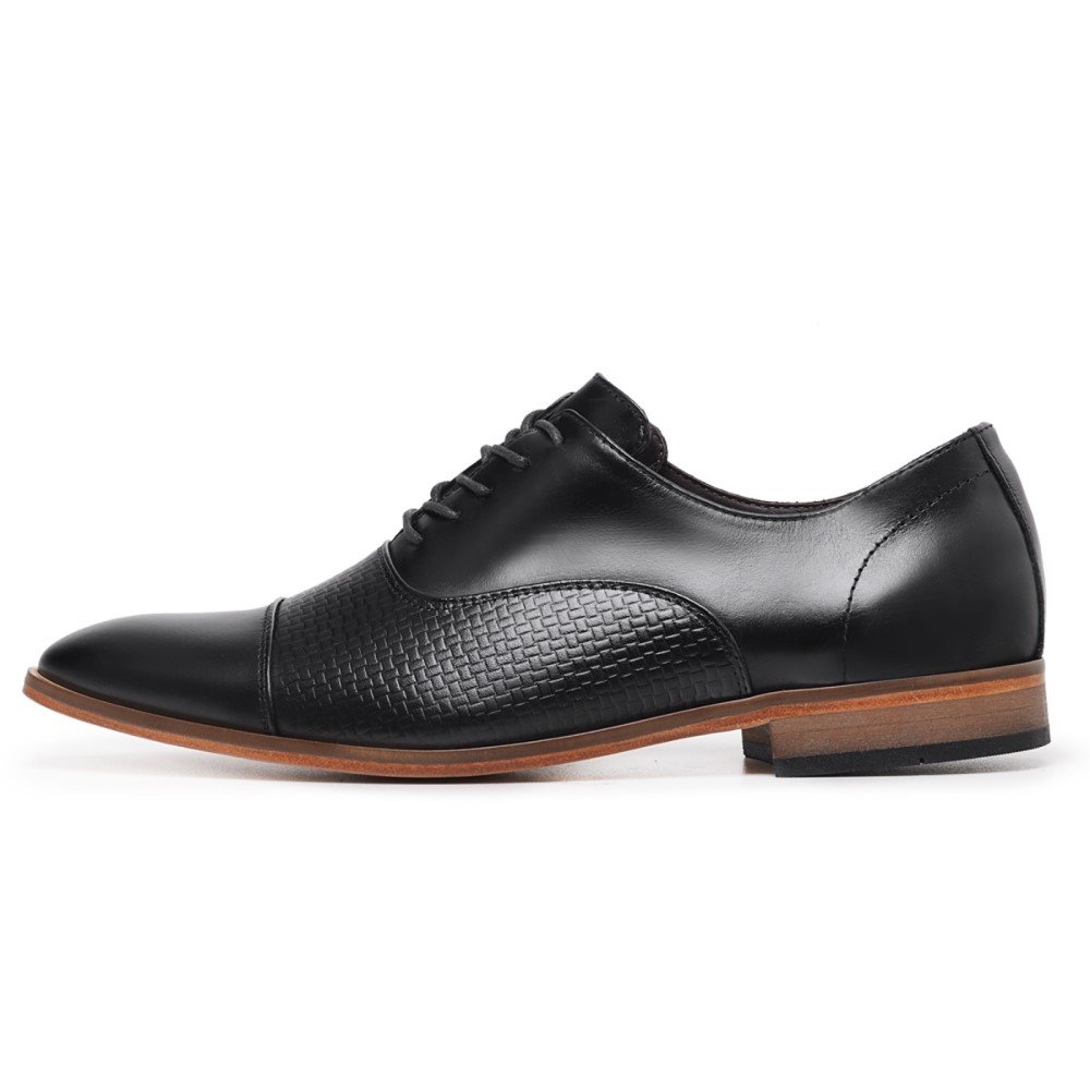 Sapato Social Autem Originals Couro Texturizado Masculino 2159 Preto 3