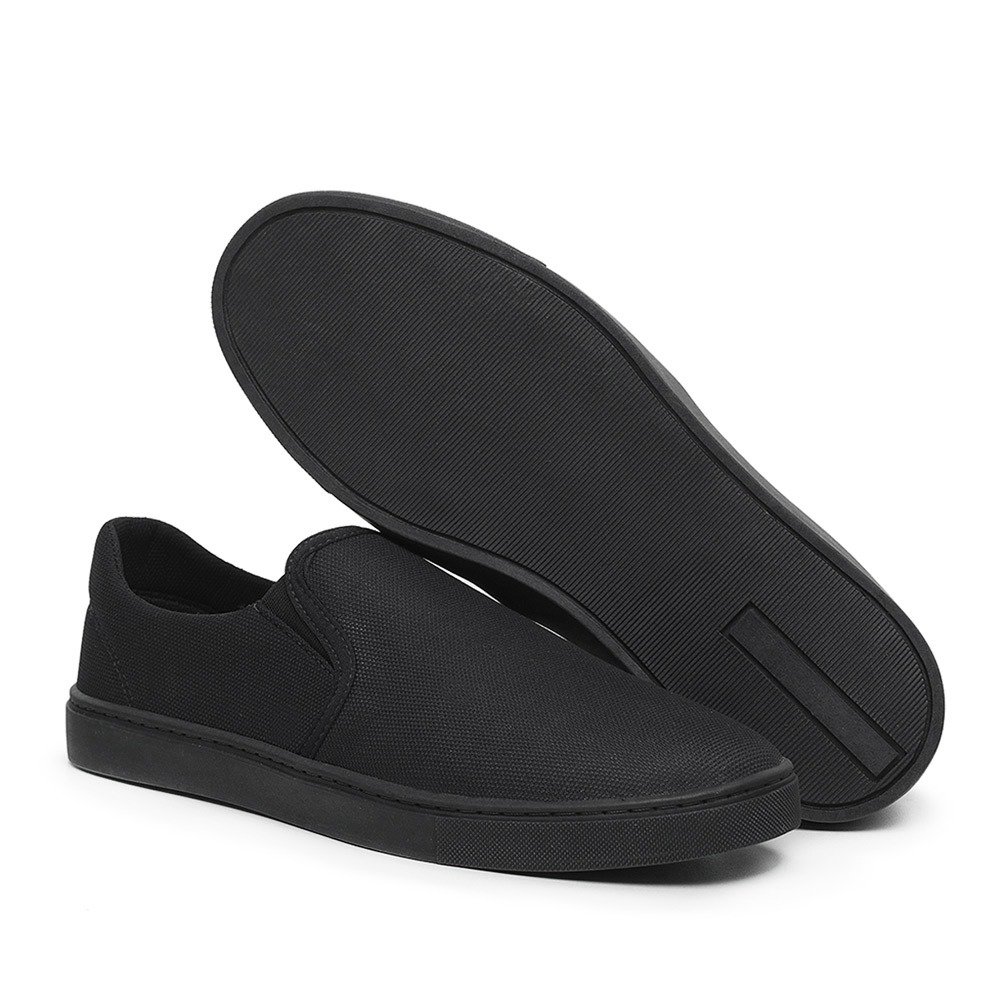Slip On Iate Autem Originals Basico Elastico e Sola Costurada Leve Preto 2