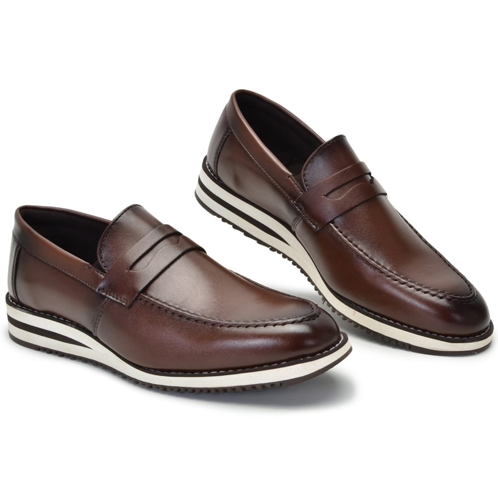 Sapato Casual Autem Originals Oxford Masculino 2159 Marrom 1