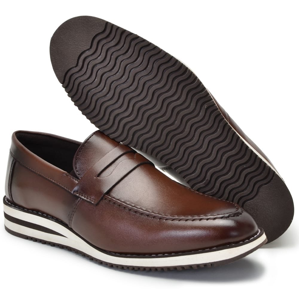 Sapato Casual Autem Originals Oxford Masculino 2159 Marrom 2