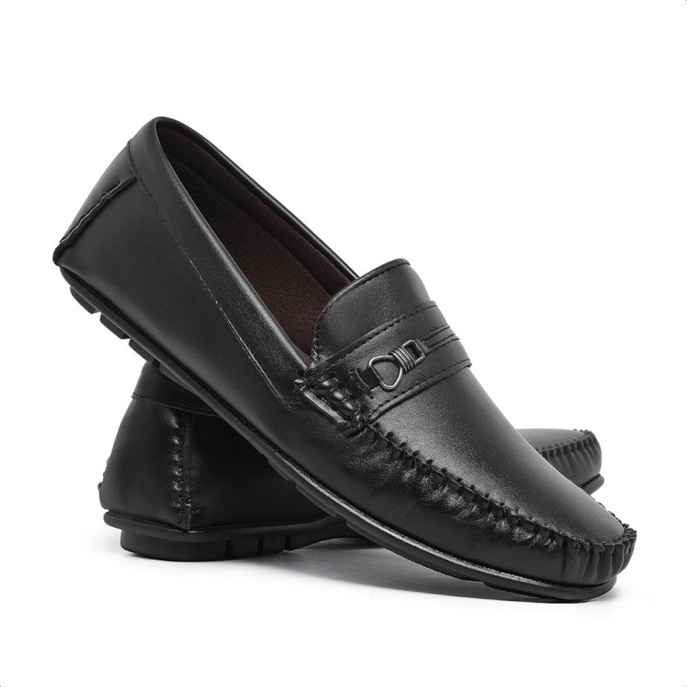 Sapato Mocassim Masculino Casual Clássico Conforto Preto 3