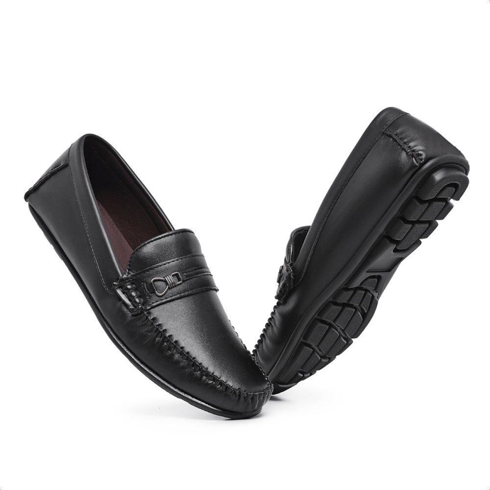 Sapato Mocassim Masculino Casual Clássico Conforto Preto 5