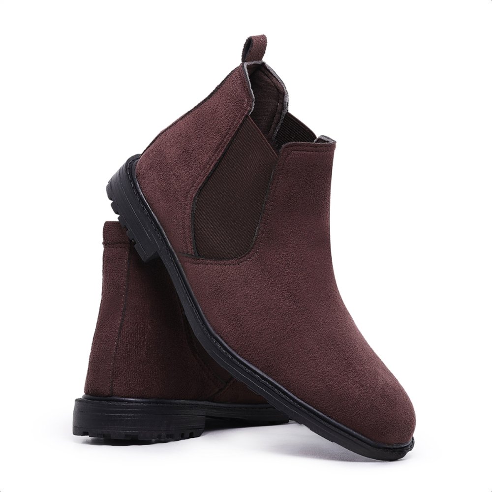 Bota Chelsea Masculina Casual Cano Curto Estilo e Conforto Café 1
